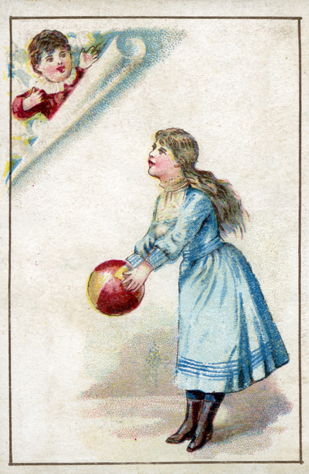 LITTLE GIRL WITH BALL