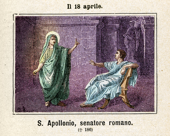 SANT APOLLONIO SENATORE ROMANO SANT APOLLONIO SENATORE ROMANO