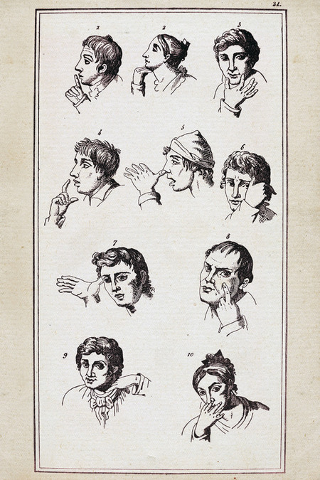 TAVOLA DEI GESTI USATI NEL NAPOLETANO 1832 TAVOLA DEI GESTI USATI NEL NAPOLETANO 1832