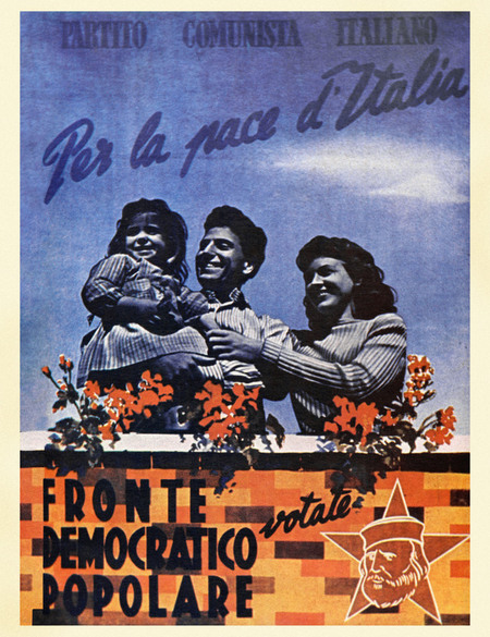 POSTER OF THE POPULAR DEMOCRATIC FRONT 1948