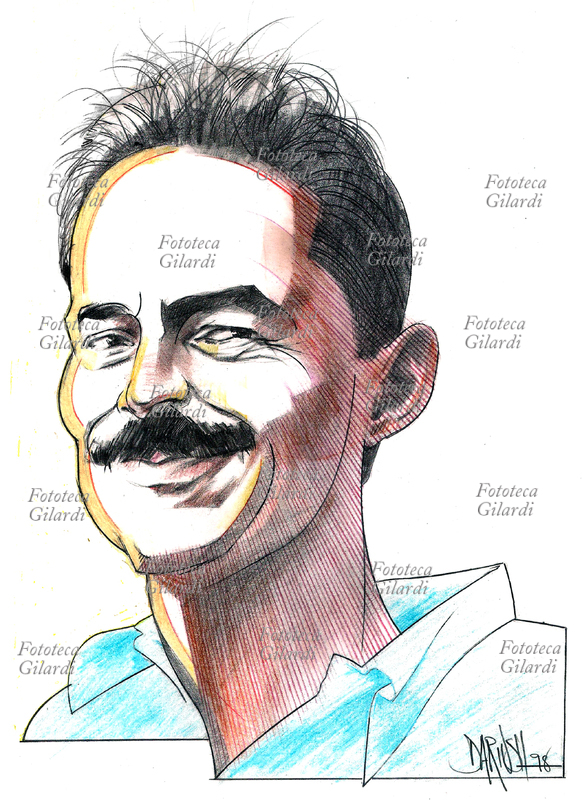 Massimo DAPPORTO (1945- ) attore e doppiatore italiano, illustrazione di Dariush Radpour, disegno a matita colorato digitale. Questa immagine non può essere utilizzata con tariffa inferiore a € 80,00