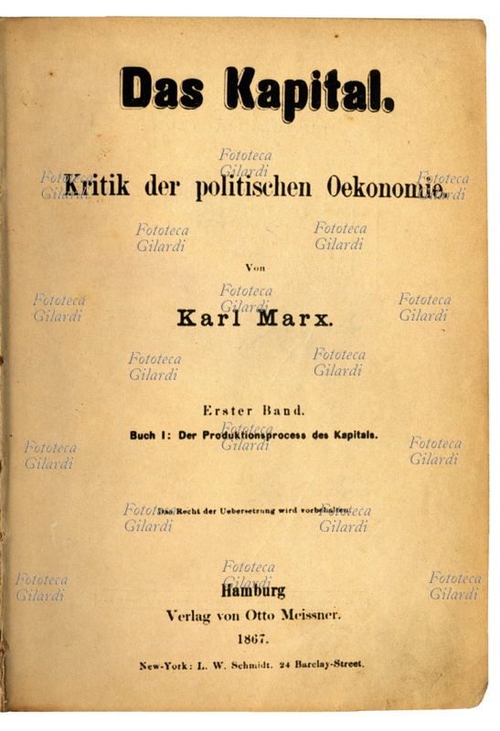 Karl MARX (1782-1838) Frontespizio de \