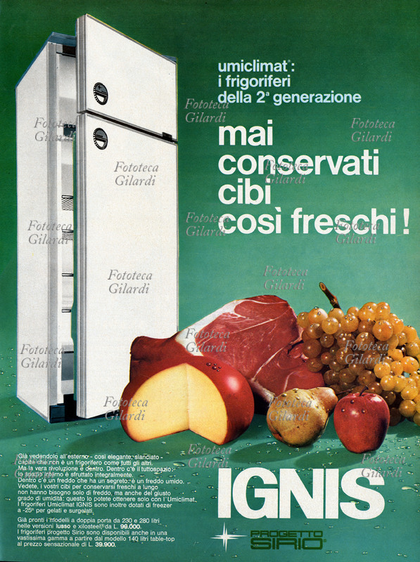 PUBBLICITÀ Frigorifero Ignis: \