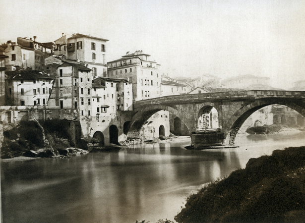 VEDUTA DEL PONTE FABRICIUM SUL TEVERE VEDUTA DEL PONTE FABRICIUM SUL TEVERE