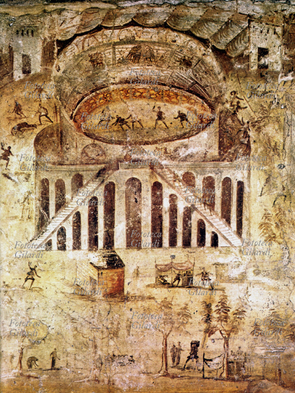 POMPEI Affresco raffigurante l\