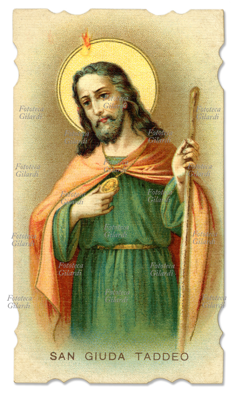 SAN GIUDA TADDEO Apostolo. Secondo lo storico Eusebio è da identificare come lo sposo delle nozze di Canaan; è l\