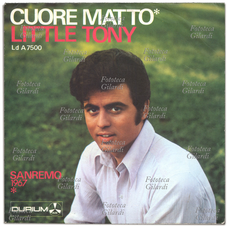 CANZONE Little Tony (Antonio Ciacci), copertina del disco 45 giri la canzone \