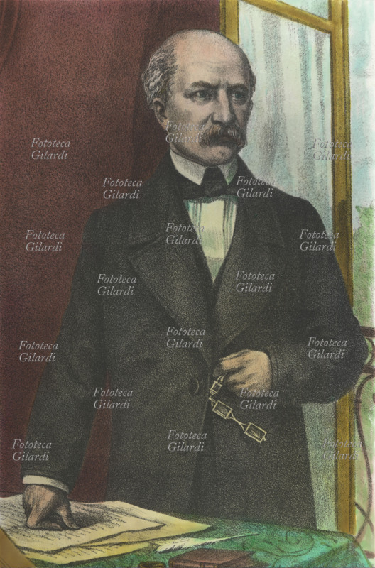 Carlo CATTANEO (1801-1869) head of the War Council during the Five Days of Milan. He founded the magazine \