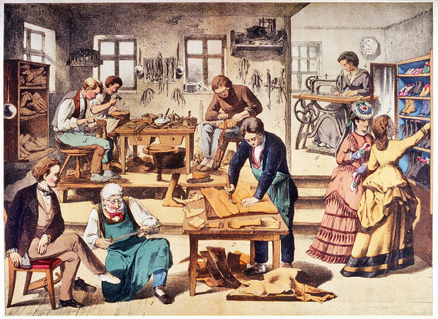 LA BOTTEGA DEL CALZOLAIO XIX SECOLO LA BOTTEGA DEL CALZOLAIO XIX SECOLO