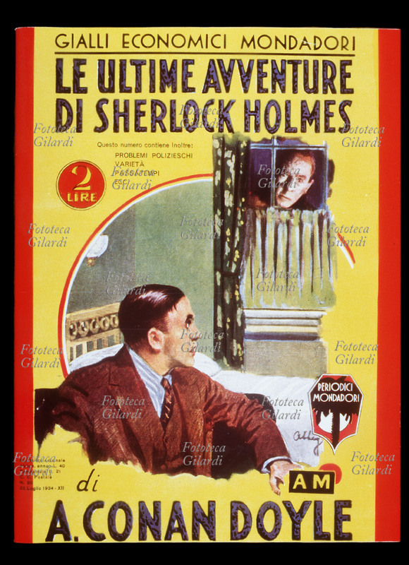 Sir Arthur Conan DOYLE (1828-1896) Copertina del romanzo giallo \