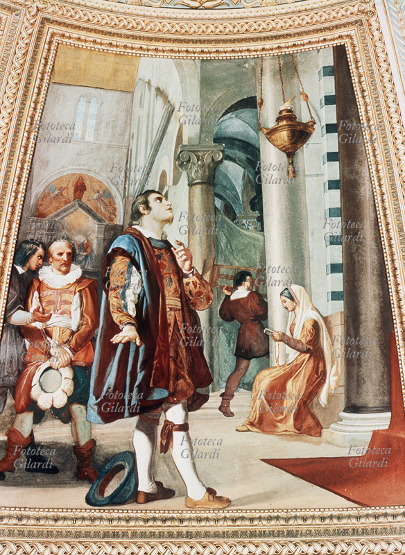 Galileo GALILEI (1564-1642) Il giovane Galileo è assorto nella contemplazione del movimento oscillatorio di un lampadario all\