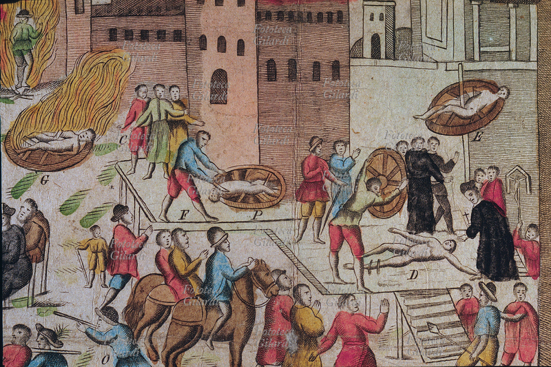 PESTE di Milano nel 1630. Le fasi della pubblica esecuzione di Gian Giacomo Mora, Guglielmo Piazza e gli altri \