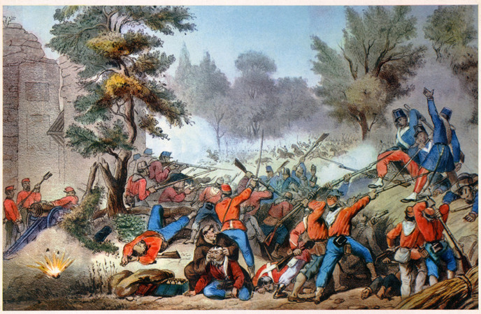 GARIBALDINI AL COMBATTIMENTO DI SESSA