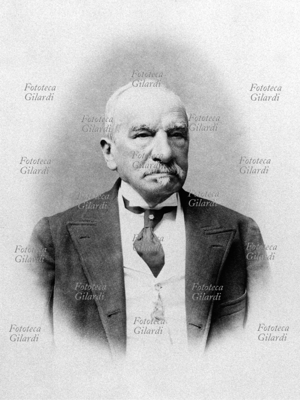 Eugenio BONVICINI (11 novembre 1823 – 28 agosto 1908) patriota e politico italiano, presidente della Società dei Reduci di Massa Lombarda. Ritratto dal fondo \