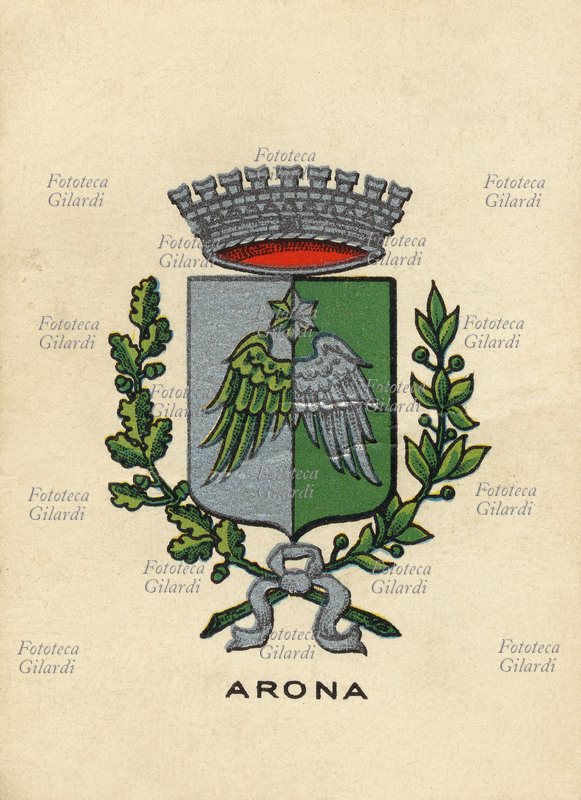 ARONA (Novara) Località turistica sulla sponda occidentale del lago Maggiore, nota per l\
