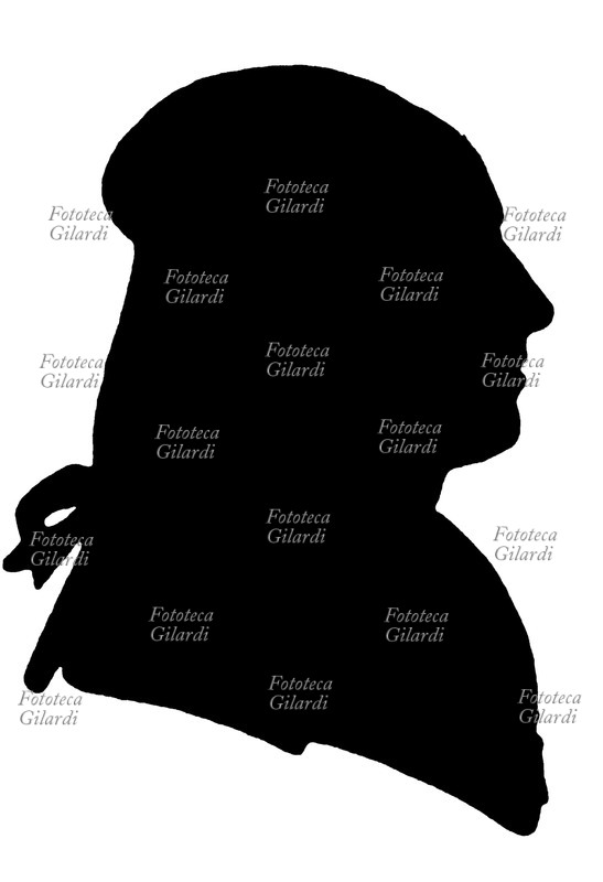 MOZART Il conte di Almaviva. Silhouette raffigurante il personaggio dell\
