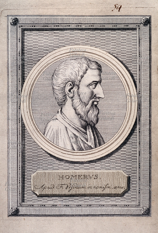 OMERO (secc. VIII-VII a.C.) poeta epico greco supposto autore dell\