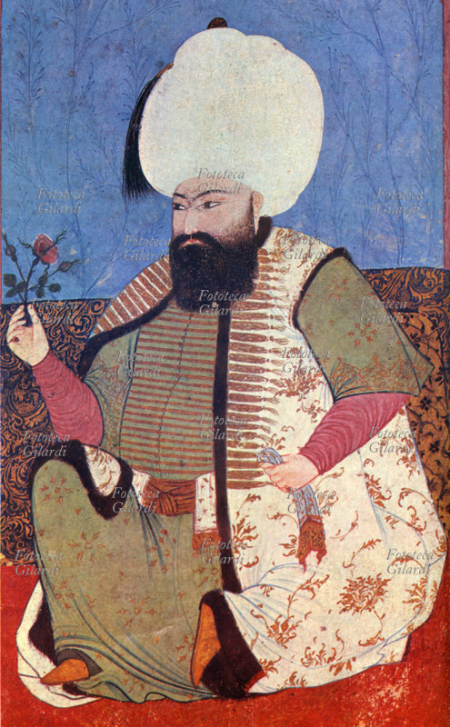 MAOMETTO II (1430-1481) detto Fatih, il Conquistatore, Sultano ottomano (1457-1481) figlio di Murad II, conquistò Costantinopoli (1453), il Peloponneso, la Bosnia, l\