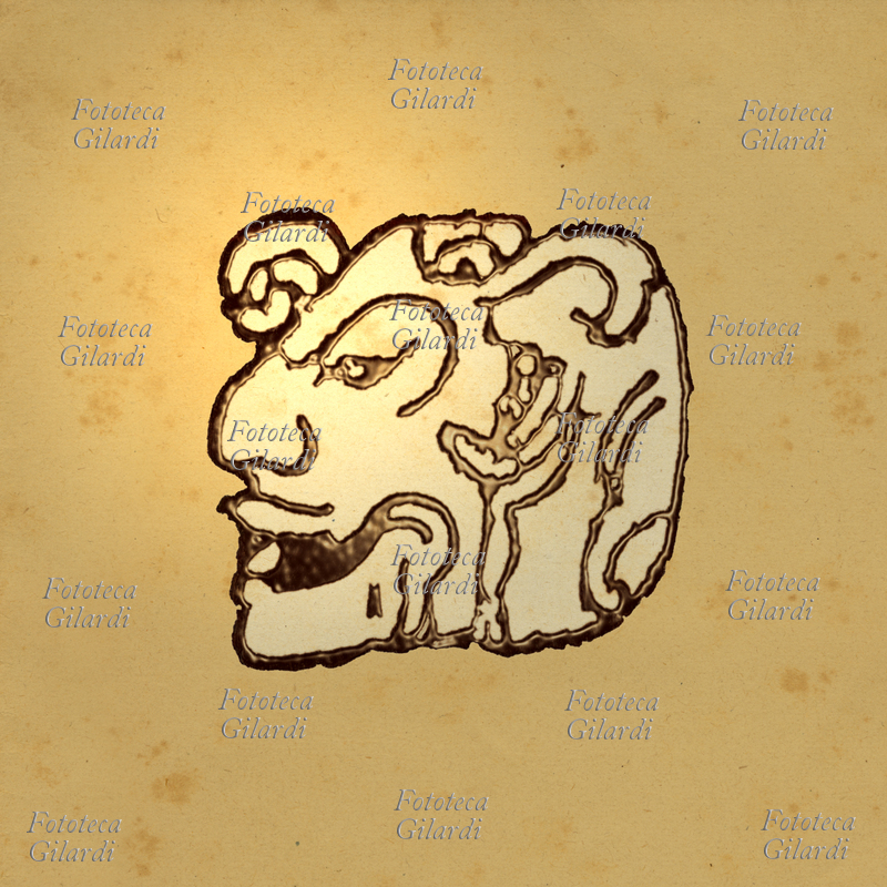 NUMERI Rappresentazione Maya del numero 18. Nella scrittura Maya uno dei modi per scrivere i primi diciannove numeri era associato alle teste di divinità Oxlahuntiku, cioè le grandi divinità del Mondo Superiore. Questi numeri sono stati rilevati sulla scala geroglifica di Palenque, 690 d.C.