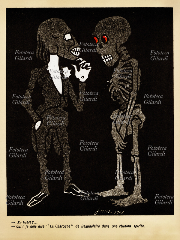 UNA CAROGNA Due scheletri, uno dice all\