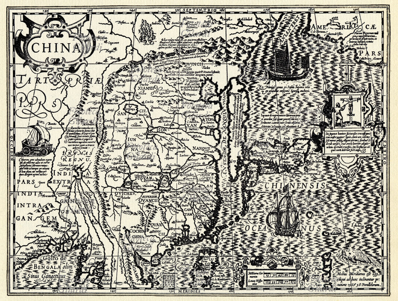 CARTOGRAFIA Mappa della Cina, tavola dall\