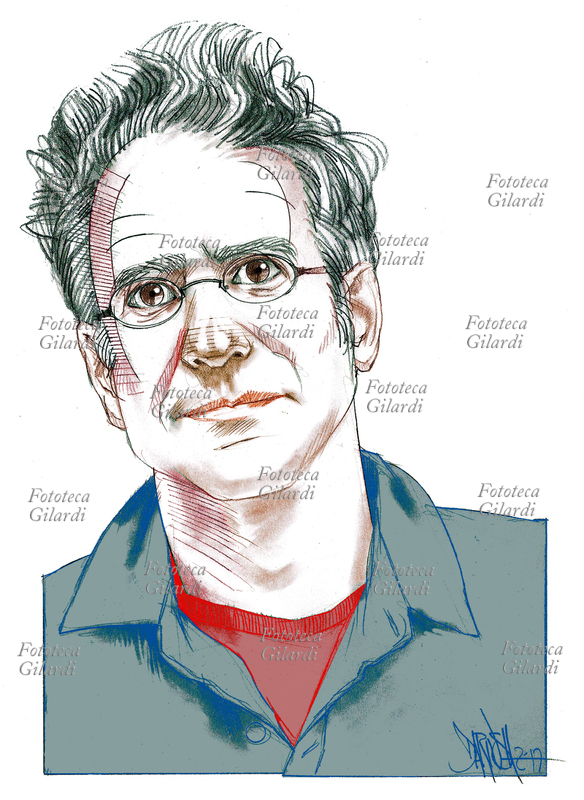 Luca SANTIAGO MORA (Bergamo, 1964) artista italiano, ha fondato nel 2003, in collaborazione con L’Indaco - Atelier di Ricerca Musicale, l’Atelier dell’Errore (e del possibile, e dell’informe), laboratorio di attività espressive per la Neuropsichiatria Infantile a Reggio Emilia. L’atelier è rivolto a ragazzi dai 6-12 anni con disagi psichici più o meno lievi con particolare attenzione al disturbo degli autistici. Ritratto, illustrazione di Dariush Radpour, disegno a matita colorato digitale, 2017. Questa immagine non può essere utilizzata con tariffa inferiore a € 80,00