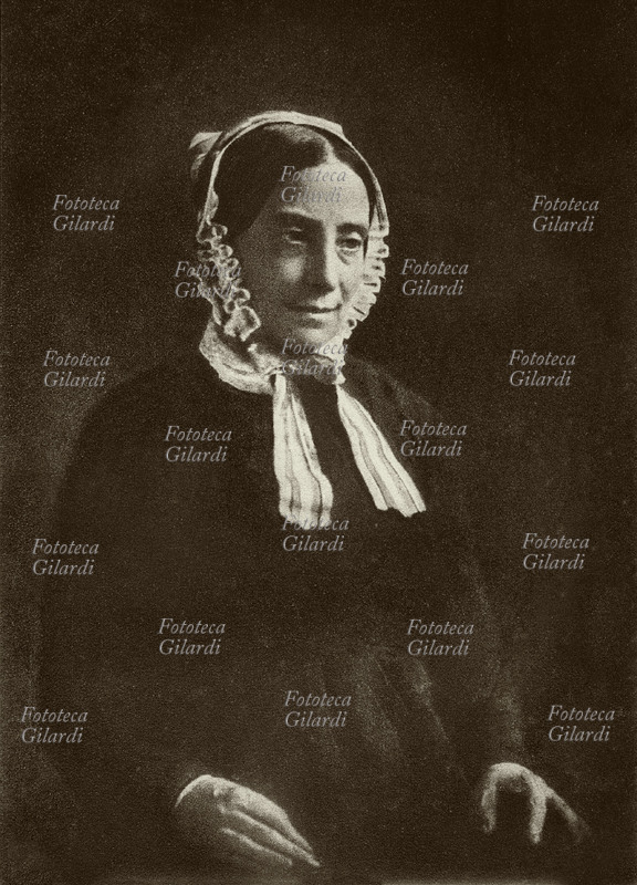 Teresa BORRI (November 11, 1799 – Milan, August 23, 1861) Donna Teresa Manzoni, widow of Count Decio Stampa of Gravedona, married on January 2, 1837 for the second time to the Italian writer, poet and playwright Alessandro, also a widower. Photographic portrait. Italy, 19th century.
