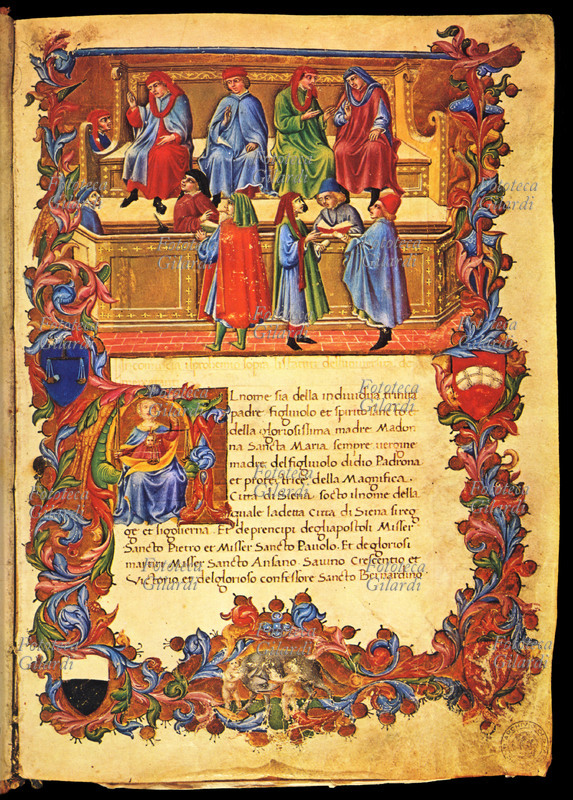 SANO DI PIETRO (1406-1481) frontespizio dello \
