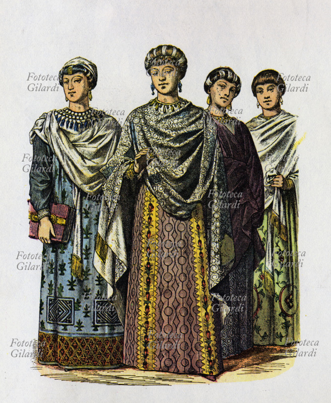 BIZANTINI Costumi della corte dell\