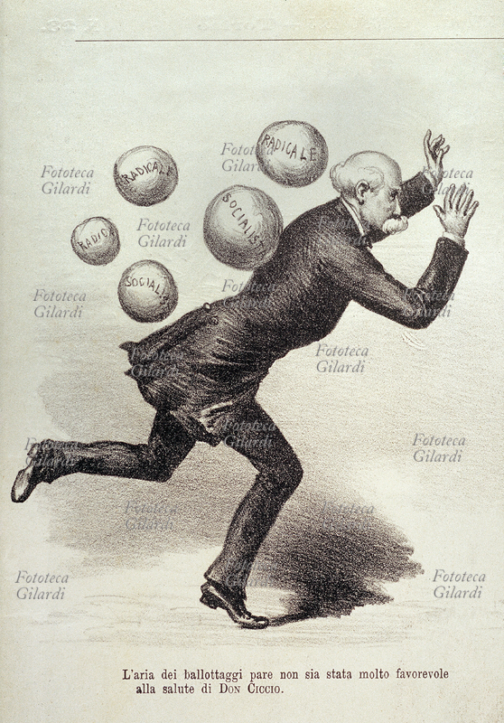 Francesco CRISPI (1818-1901) alle prese con i \