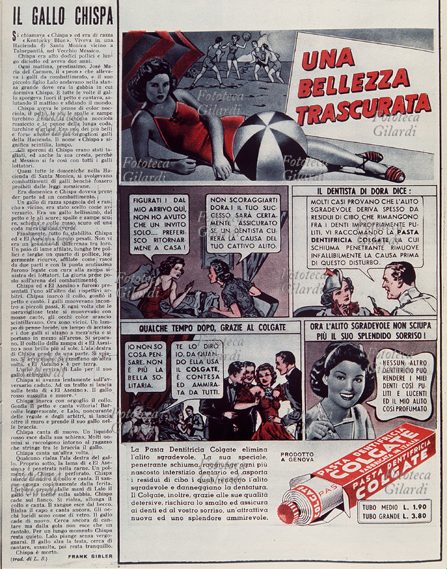 PUBBLICITÀ dentifricio Colgate: \