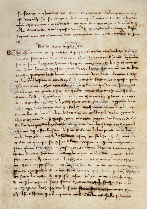 Marco POLO (1254-1324) Il Milione, codice manoscritto detto della Crusca. (s.d.)