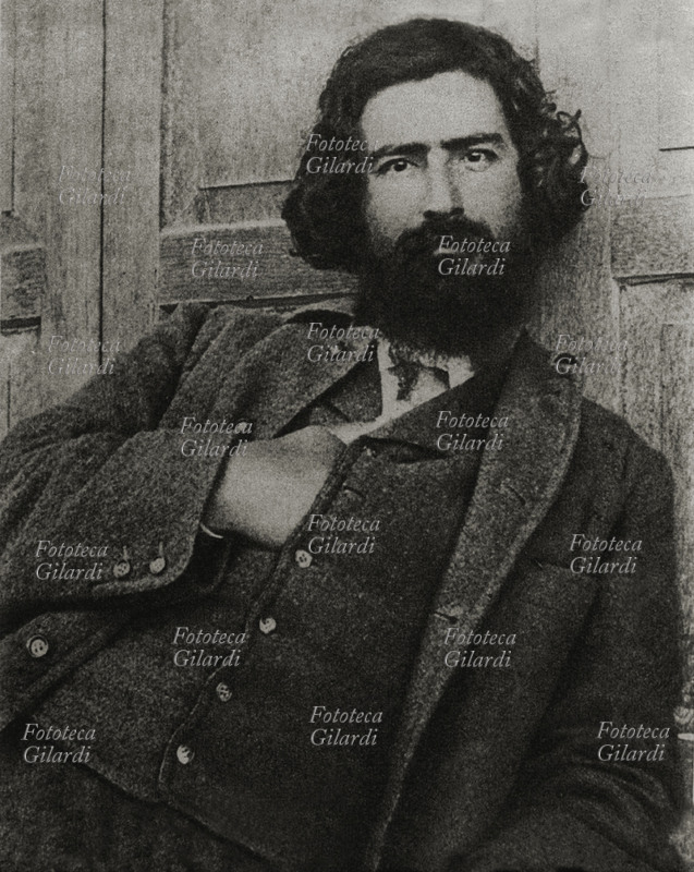 Giovanni SEGANTINI (1858-1899) pittore, ritratto fotografico.