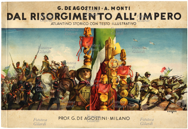 CARTOGRAFIA copertina del volume: "Dal risorgimento all\