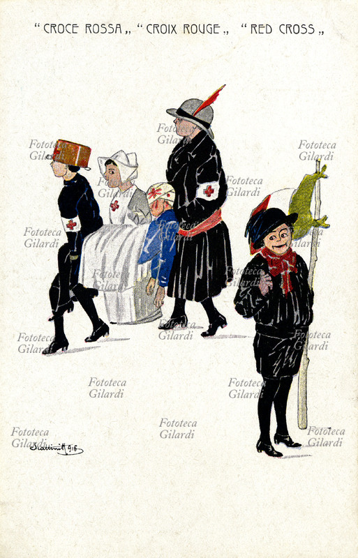 CROCE ROSSA bambini giocano all\