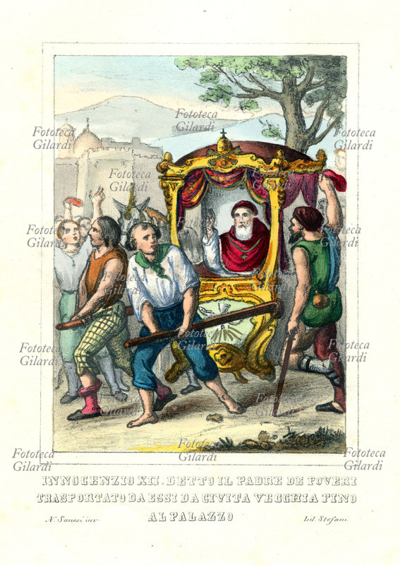 POPE INNOCENT XII (1615-1700) aka Antonio Pignatelli Spinazzola elected 1691, died in 1700. An episode in the life of the Pope, \