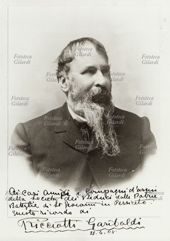 Ricciotti GARIBALDI (1847-1924) politico, patriota e condottiero italiano, figlio di Anita e Giuseppe Garibaldi, già deputato del Regno d\