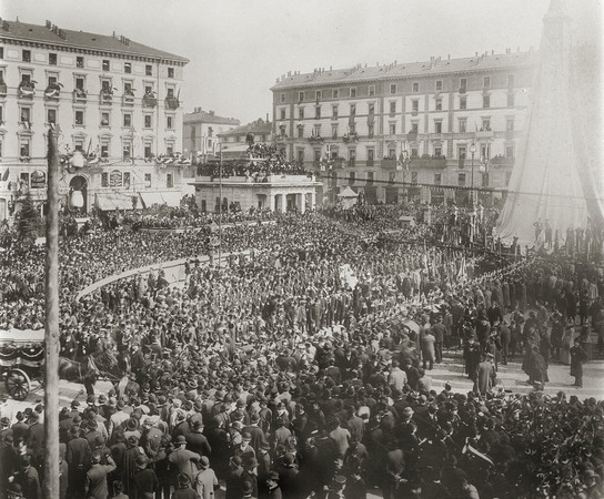 INAUGURAZIONE MONUMENTO CADUTI 5 GIORNATE 1898