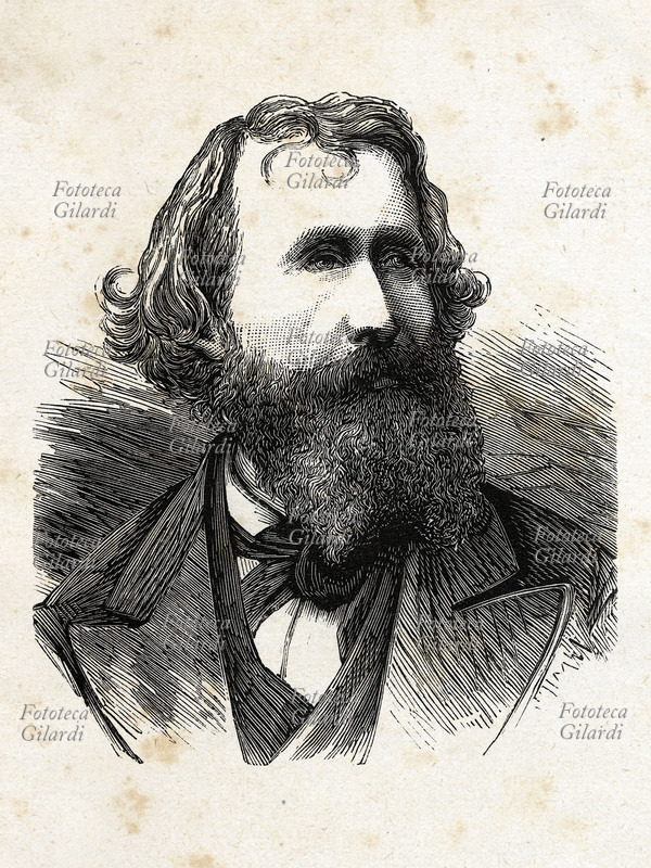 David LAZZARETTI (1834-1878) ritratto del \
