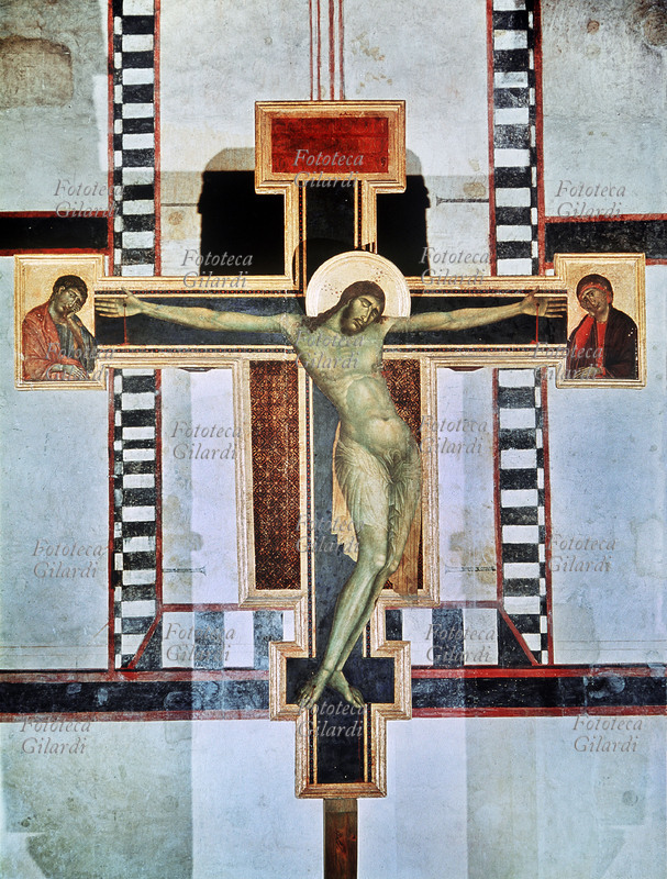 CIMABUE (Signals of said Pepo, 1272-1302). Crucifix. Church of Saint Croce, Florence.