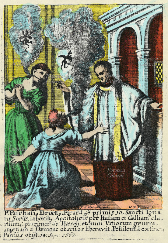 GESUITI Padre Pasquale Bretto, libera due donne dal demonio. Il Padre, apostolo della Società di Sant\