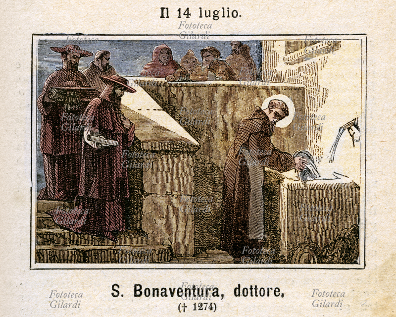 San BONAVENTURA da Bagnoregio (1217/1221 circa – 15 luglio 1274) al secolo Giovanni Fidanza, filosofo e teologo italiano, Dottore della Chiesa, detto \