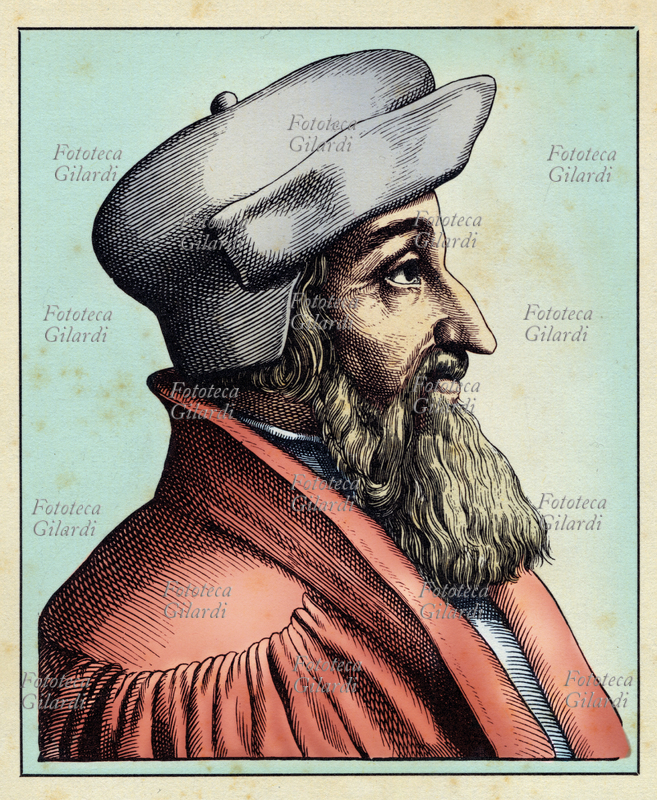 Giovanni ECOLAMPADIO (1482 - 1531) teologo, umanista e riformatore svizzero. Nato Johannes Heussgen, secondo la consuetudine dell\
