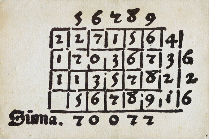 NUMERI DA TRATTATO DI MATEMATICA DEL 1478 NUMERI DA TRATTATO DI MATEMATICA DEL 1478