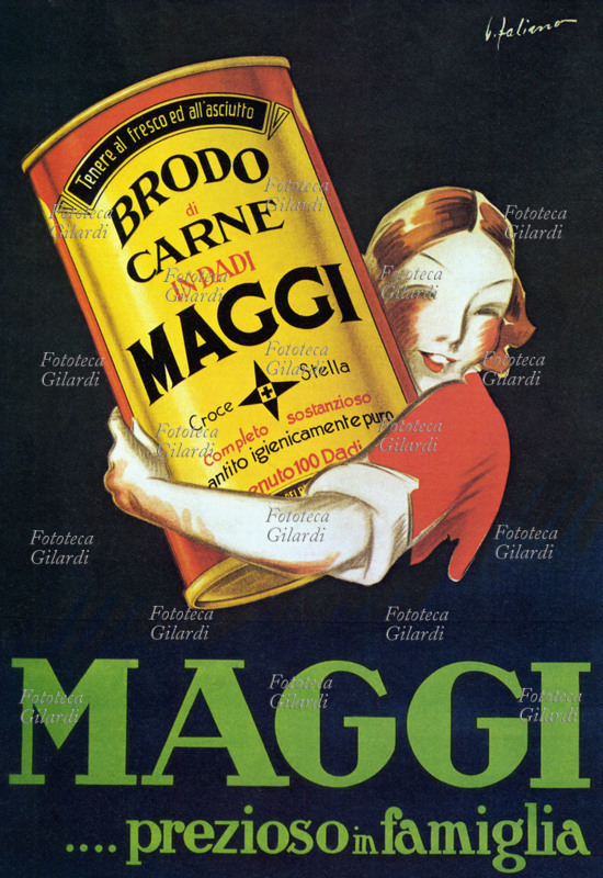 MAGGI brodo di carne in dadi; completo, sostanzioso, garantito igienicamente puro. \