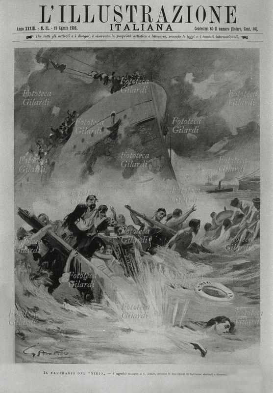 DISASTRI Il 4 agosto 1906 affonda il piroscafo \