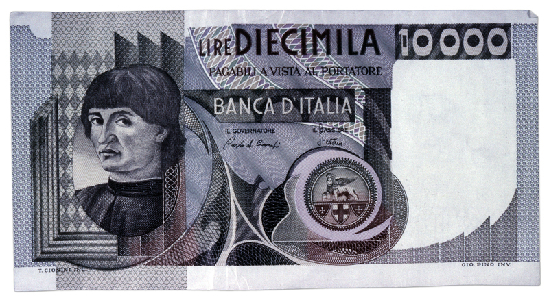 BANCONOTA DA 10.000 LIRE ANDREA DEL CASTAGNO BANCONOTA DA 10.000 LIRE ANDREA DEL CASTAGNO