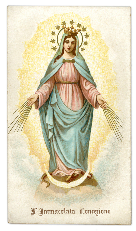 IMMACULATE CONCEPTION IMMAGINETTA DEVOZIONALE
