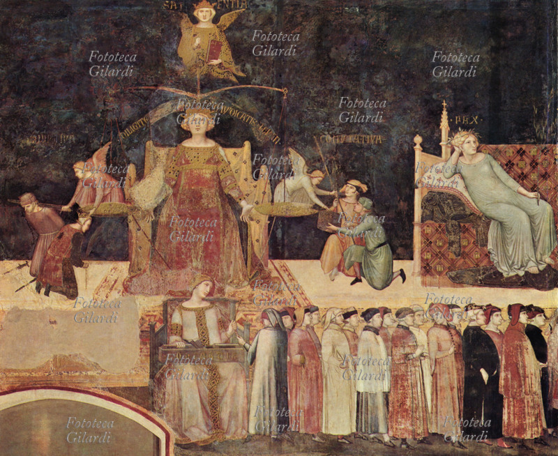 Ambrogio LORENZETTI (1290 circa – 9 giugno 1348) La Giustizia, dettaglio dell\