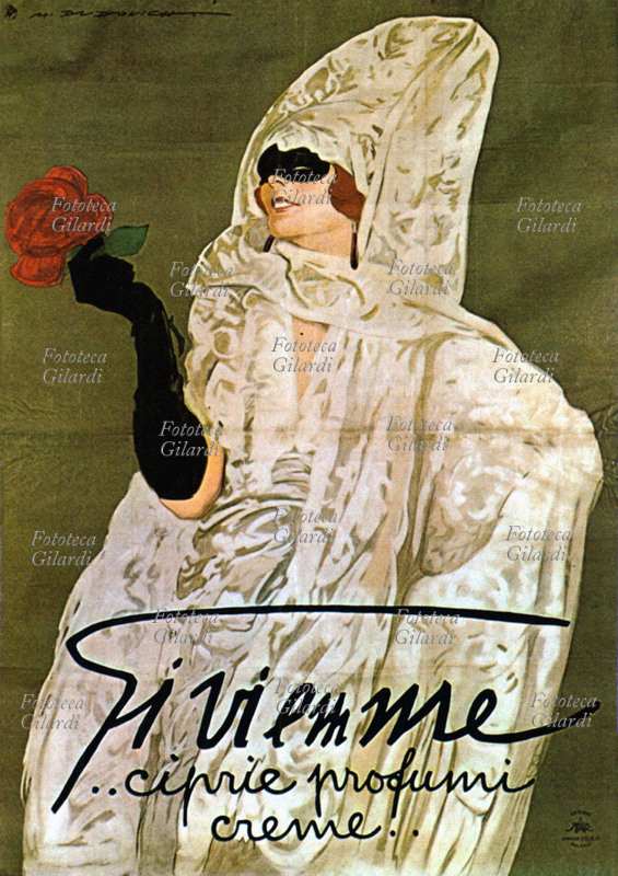 Marcello DUDOVICH (1878-1962) Gi.Vi.Emme ciprie, profumi e creme. Manifesto pubblicitario, Italia, 1920 - 1925